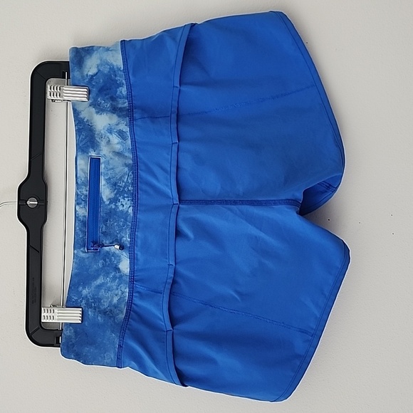 Lululemon Run Times Short 4-way Stretch Tidal Trip Pipe Dream Blue Size 6 - Picture 8 of 14
